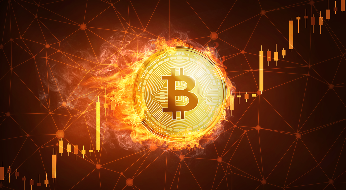 Bitcoin chart going up